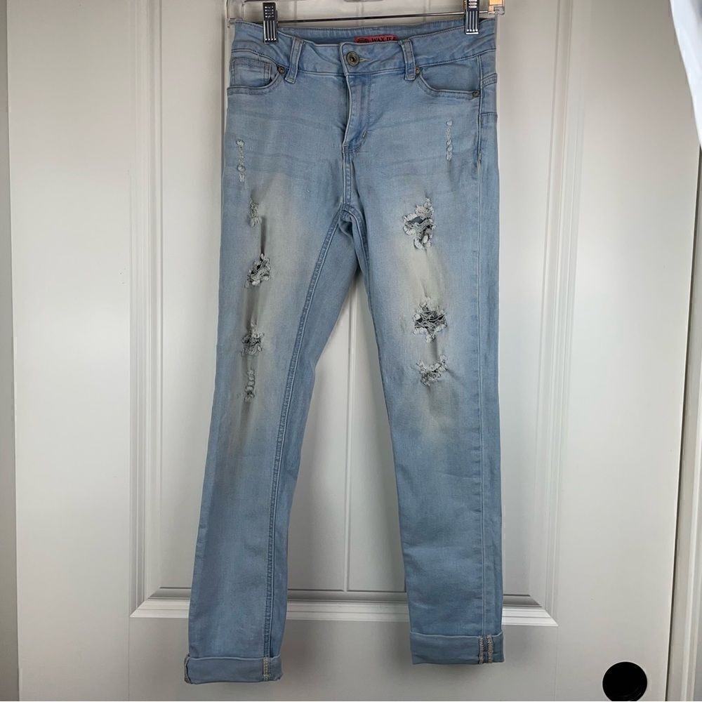 Wax JEAN Distressed Skinny Jeans